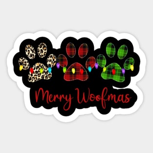 MERRY WOOFMAS CHRISTMAS Sticker